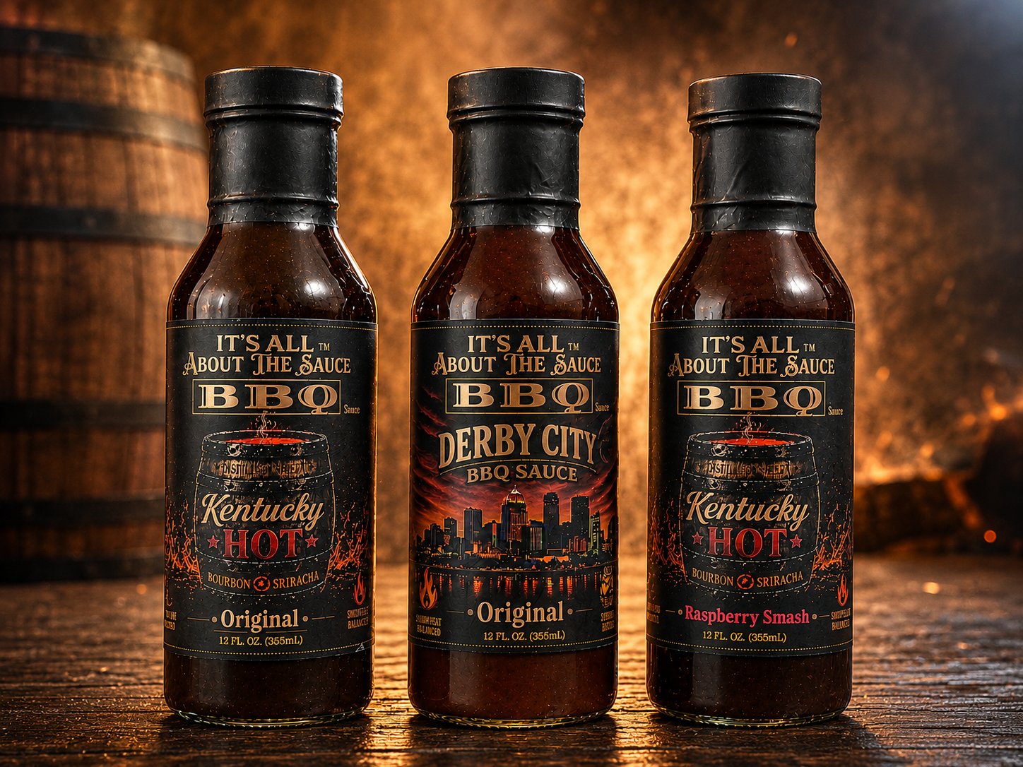 Bundle of 3 – Kentucky Bourbon Sauce Collection Bundle